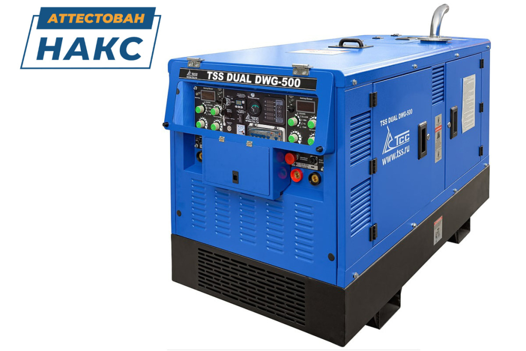 Двухпостовой дизельный сварочный генератор ТСС DUAL DWG-500 039736