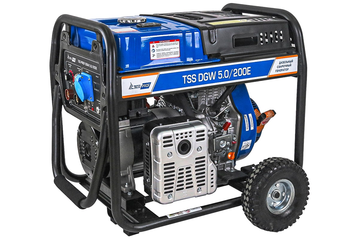 картинка Дизельный сварочный генератор TSS PROF DGW 5.0/200E картинка Дизельный сварочный генератор TSS PROF DGW 5.0/200E