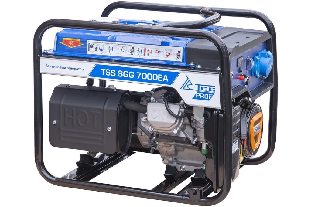 Бензогенератор 7 кВт с АВР TSS SGG 7000EA 033523