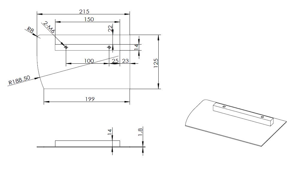 картинка Лопасти для  TSS DMR600 (к-т из 4 лопастей) картинка Лопасти для  TSS DMR600 (к-т из 4 лопастей)