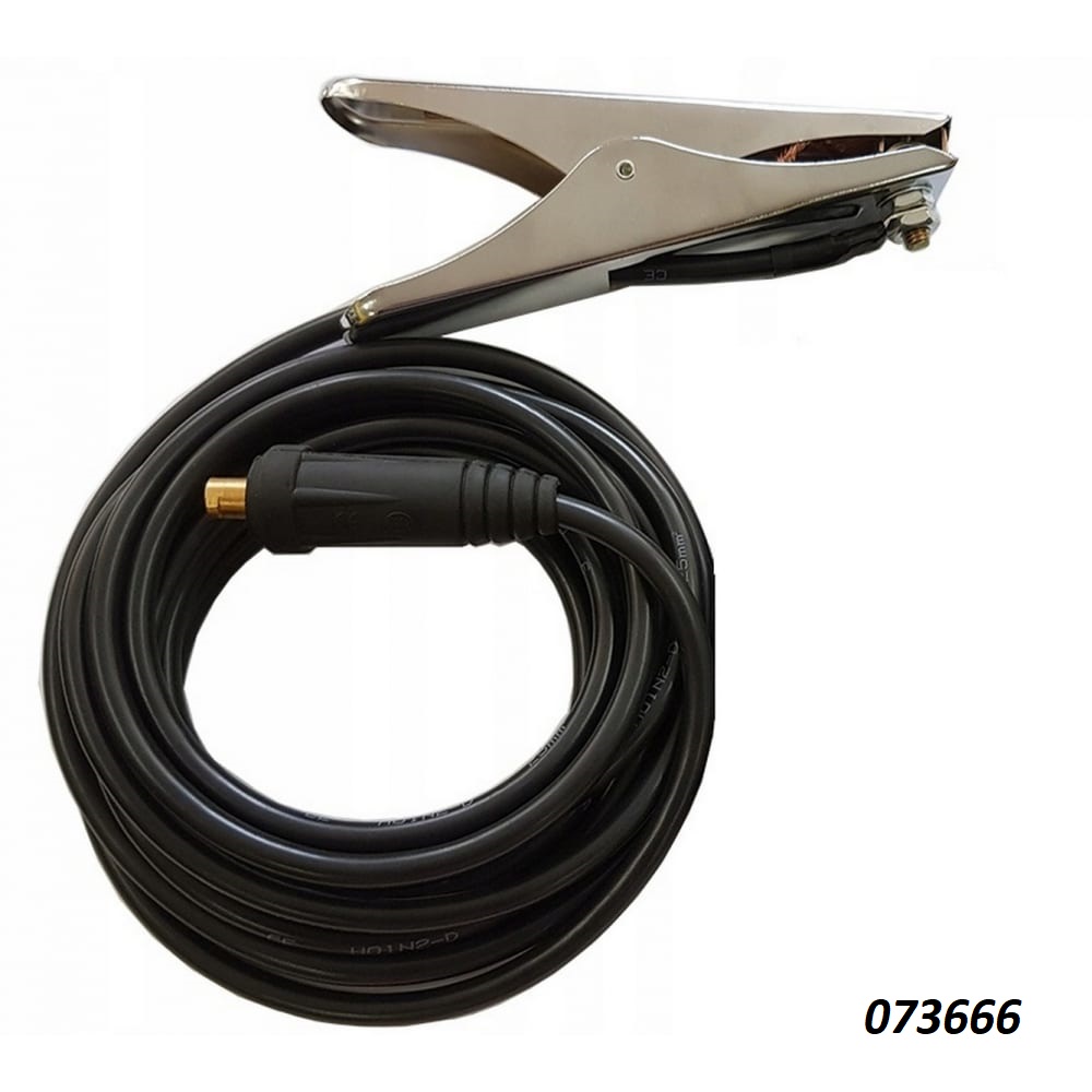 картинка Кабель с клеммой заземления 2,4 м / штекер 16-25 картинка Кабель с клеммой заземления 2,4 м / штекер 16-25