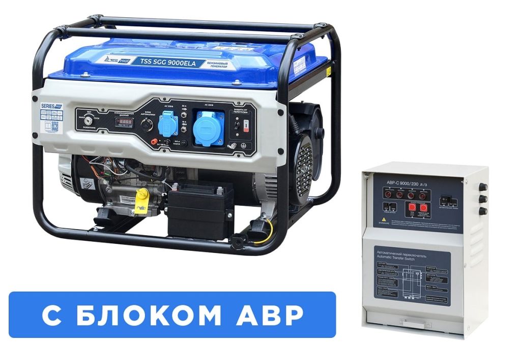 Бензогенератор TSS SGG 9000ELA с АВР 033528