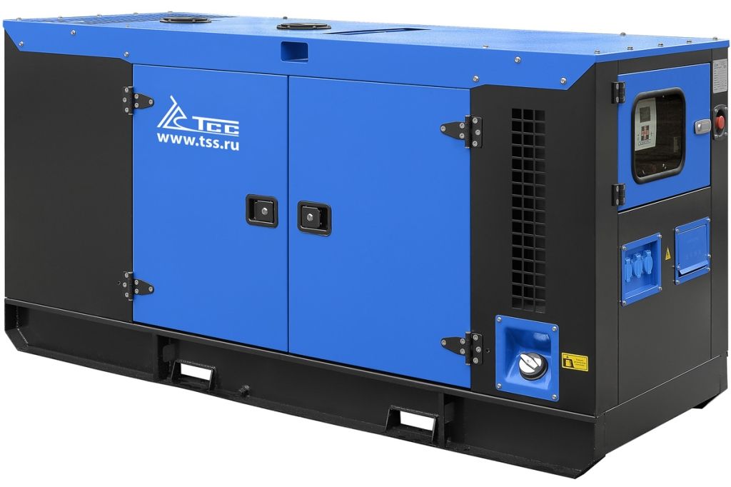 Дизельный генератор ТСС АД-40С-Т400-1РКМ7 в шумозащитном кожухе 022716