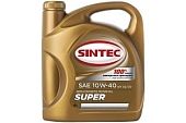 Масло SINTEC Супер SAE 10W-40 API SG/CD канистра 4л/Motor oil 4liter can 031729