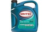 Масло SINTEC Turbo Diesel SAE 10W-40 API CF-4/CF/SJ канистра 5л/Motor oil 5liter can 031695
