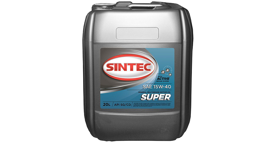 Масло SINTEC Diesel SAE 15W-40 API CF-4/CF/SJ канистра 20л/Motor oil ...