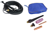 Горелка сварочная TIG с газовым охлаждением WP-17 (2-pin, 4м) / Torch for TIG welding 073667