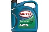 Масло SINTEC Diesel SAE 15W-40 API CF-4/CF/SJ канистра 5л/Motor oil 5liter can 031739